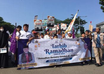Ribuan Pelajar Gelar Pawai Tarhib Ramadan di Lebak