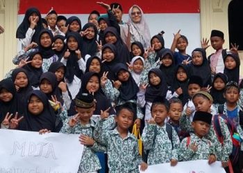 Gelar Tarhib Ramadan, MDTA Sirojusshibyan Pandeglang Ziarah ke Makam Syekh Maulana Maghribi