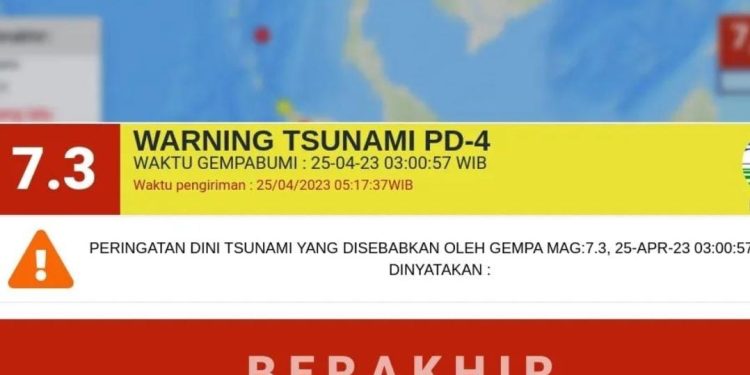Gempa Bumi Magnitudo 7,3 Guncang Kepulauan Mentawai, Akibat Subduksi Lempeng Indo-Australia