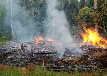 Satu Rumah Warga Cimanggu Hangus Terbakar