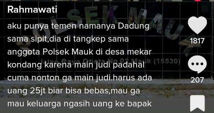Ngaku Diperas Polisi, Pemilik Akun Tiktok Dicari