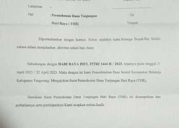 Bikin Heboh, Proposal THR Desa Sentul Akhirnya Ditarik