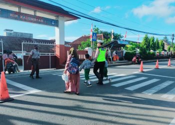 Bulan Puasa, Satlantas Polres Pandeglang Tetap Laksanakan Strong Point