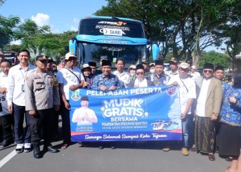 900 Peserta Mudik Gratis Pemprov Banten Diberangkatkan