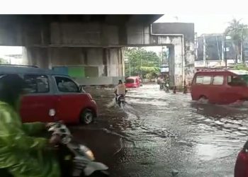 Kawasan Flyover Taman Cibodas Kembali Tergenang