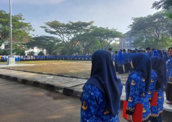 600 ASN Ikuti Upacara Peringatan Hardiknas di Kota Serang