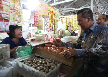 Kenaikan Harga Telur jadi Penyumbang Inflasi, Syafrudin Sidak Pasar Lama