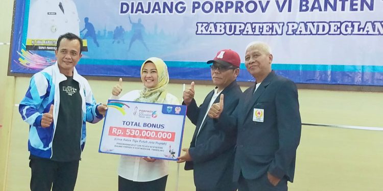 Raih 128 Medali, Pemkab Pandeglang Beri Bonus Atlet Porprov Rp530 Juta