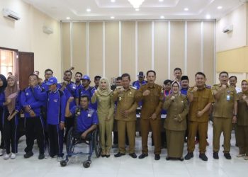 Atlet Paralympic Kota Serang Peraih Medali di Peparprov IV Banten Dapat Penghargaan