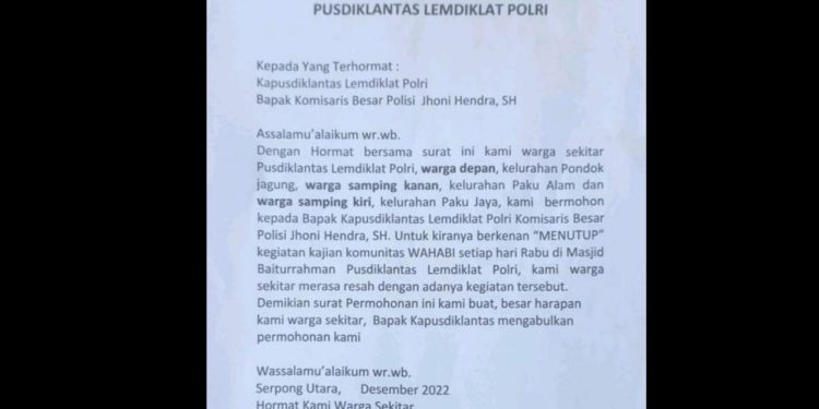 Pengajian Ustaz Riyad Bakrey di Pusdiklantas Polri Dikeluhkan Warga