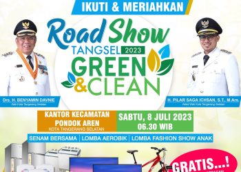 Siap-Siap, Kecamatan Pondok Aren Kedatangan Roadshow Green And Clean Tangsel 2023