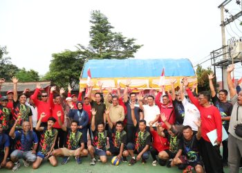 Keren, Warga Puri Anggrek Sulap Lahan Kosong Jadi Lapangan Olahraga Jelang HUT RI