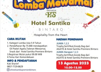 Yuk, Meriahkan Lomba Mewarnai Agatis di Hotel Santika Premiere Bintaro
