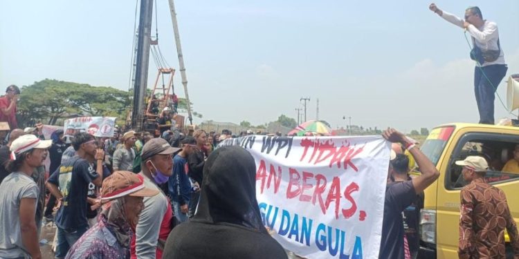 Ribuan Pengusaha Penggilingan Padi di Banten Geruduk PT WPI