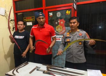 12 Remaja Pelaku Vandalisme dan Pembawa Sajam di Lebak Diamankan