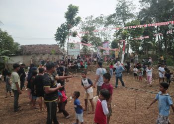 Antusias Anak-anak di Lebak Ikut Perlombaan Agustusan