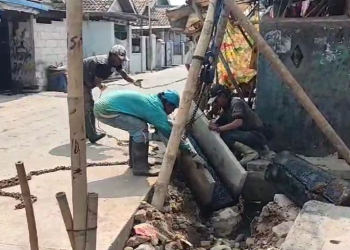 Kerap Dilanda Banjir, Pemerintah Desa Siremen Bangun Drainase