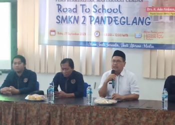 Di SMKN 2 Pandeglang, PWI Kabupaten Pandeglang Galang Kesadaran Literasi Media