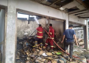 Ulah ODGJ, Gudang Kardus di Malingping Terbakar