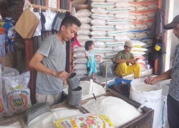 Pedagang dan Pembeli Mengeluh, Harga Beras di Kota Serang Masih Tinggi