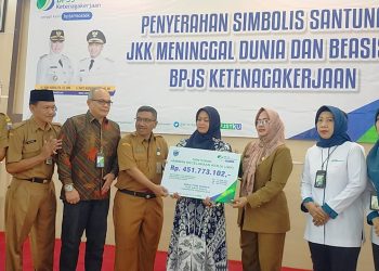 Ahli Waris TKSK Pandeglang Terima Santunan JKK Rp 451 Juta