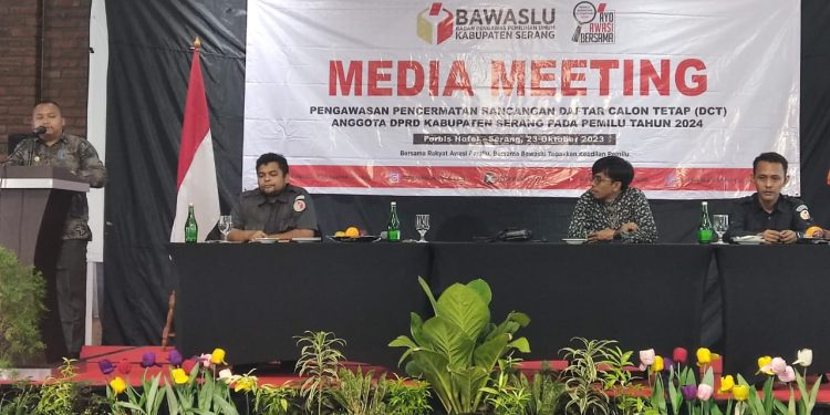 Tingkatkan Pengawasan Pemilu, Bawaslu Kabupaten Serang Gaet Insan Pers