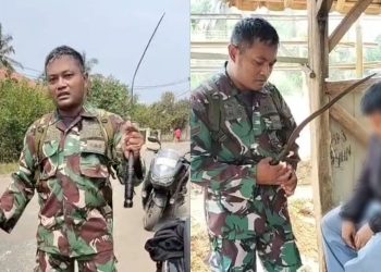 Mau Tawuran dan Bawa Celurit, Seorang Pelajar di Lebak Diamankan Babinsa