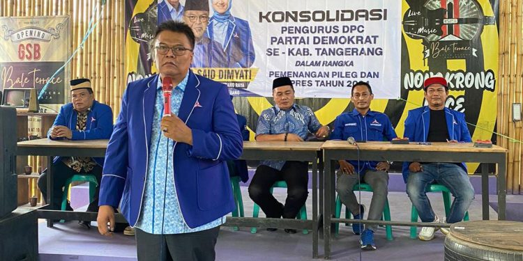 Perkuat Pilpres, DPC Demokrat Kabupaten Tangerang Gelar Konsolidasi