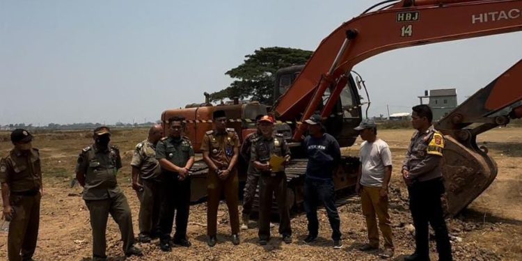 Meresahkan, Satpol PP Hentikan Aktivitas Galian di Gunung Kaler Tangerang