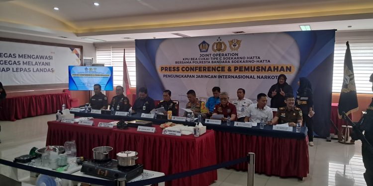 Jaringan Narkotika Internasional Dibekuk Petugas Bea Cukai dan Polresta Bandara Soekarno-Hatta