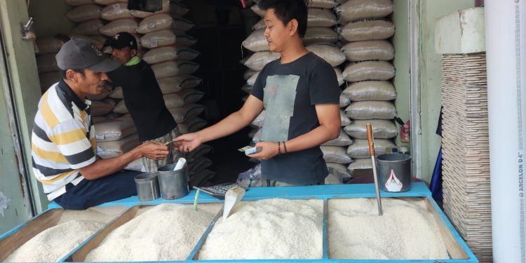 Harga Beras di Pasar Baros Mencapai Rp13.000 per Kilogram
