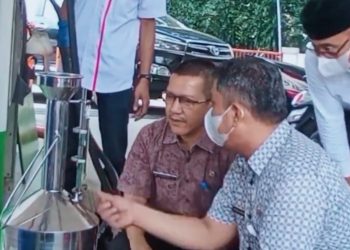 Diskoperindag Pandeglang Cek Pompa Ukur SPBU Cipacung