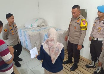Kekurangan CCTV, Gudang Logistik KPU Cilegon Dikawal Polisi