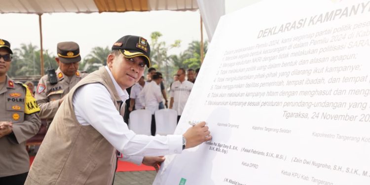 Pj Bupati Tangerang Ajak Masyarakat Jaga Stabilitas Pemilu 2024