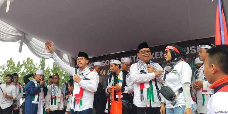 Diikuti Ribuan Orang, Aksi Solidaritas Bela Palestina di Cilegon Kumpulkan Donasi Rp 500 Juta Lebih