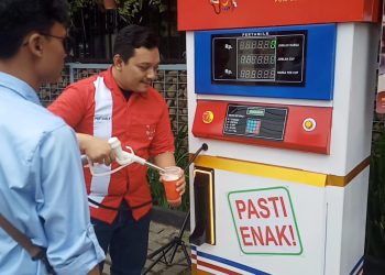 Unik, Pertamilk di Pandeglang Berkonsep SPBU, Dikira Jual Bensin