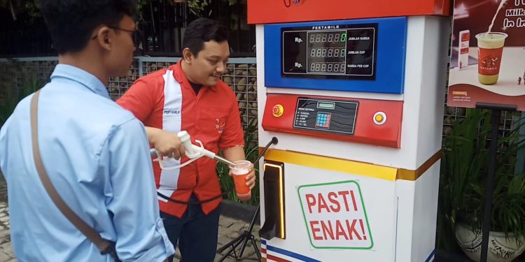 Unik, Pertamilk di Pandeglang Berkonsep SPBU, Dikira Jual Bensin