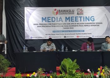 Bawaslu Kabupaten Serang Tertibkan 6.333 APK dan BK yang Langgar Aturan