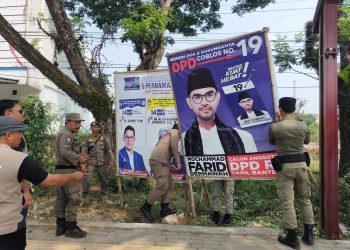 Masa Kampanye Belum Dimulai, APK dan APS di Lebak Bertebaran