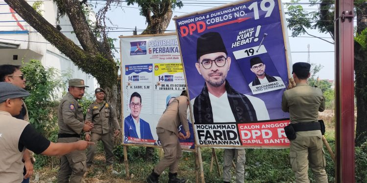 Masa Kampanye Belum Dimulai, APK dan APS di Lebak Bertebaran