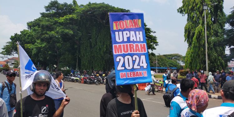 Buruh Usul UMK Lebak 2024 Rp3,7 Juta