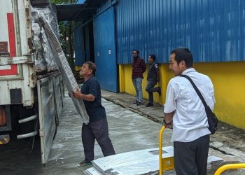 KPU Lebak Temukan Puluhan Kotak Rusak Dalam Kondisi Rusak