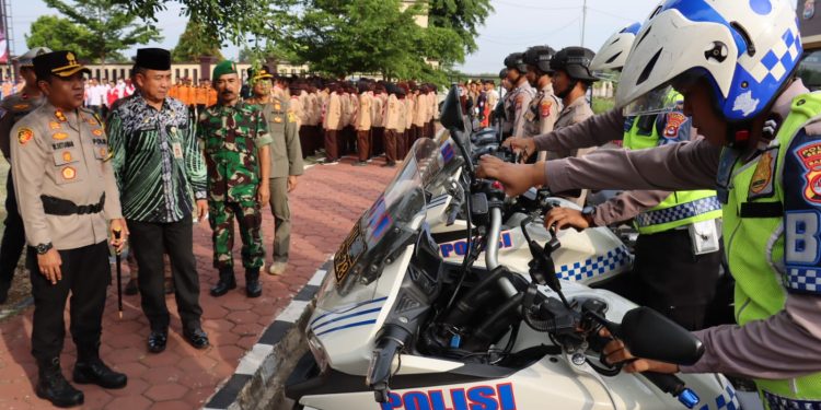 Kapolres Serang Pimpin Gelar Pasukan Operasi Lilin Maung 2023