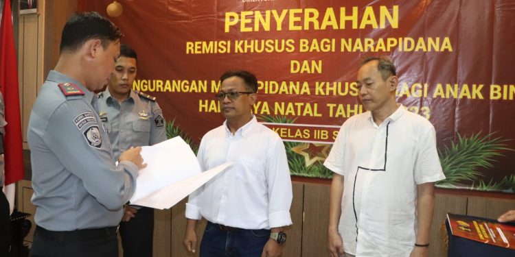 Lima Napi Rutan Kelas IIB Serang Dapat Remisi Natal
