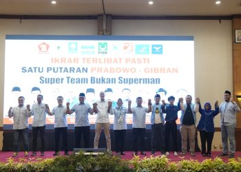 TKD Cilegon Bacakan Ikrar Terlibat Pasti Satu Putaran Prabowo-Gibran