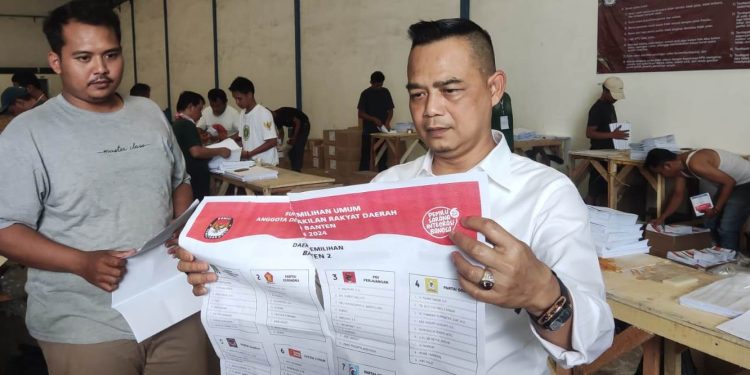 KPU Kabupaten Serang Temukan 10 Surat Suara Rusak