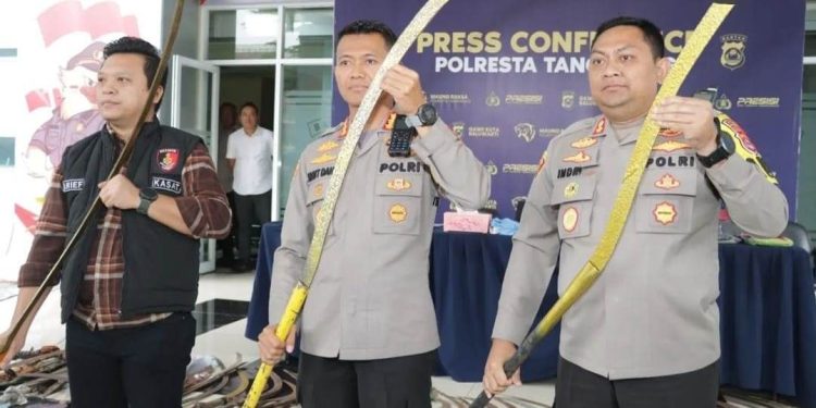 Polresta Tangerang Ungkap Empat Kasus Kriminal Tertinggi Selama 2023