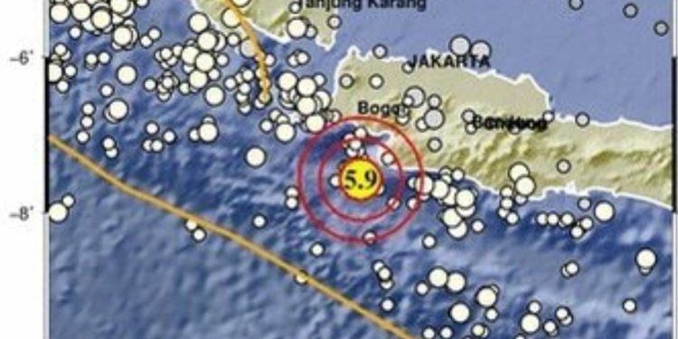 Gempa Magnitudo 5,9 di Bayah Lebak, Tidak Berpotensi Tsunami