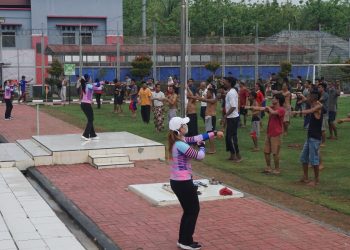 Jaga Kebugaran, Lapas Cilegon Gelar Senam Aerobik
