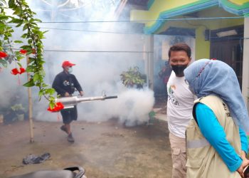 14 Orang Kena DBD, Unsur Forkopimca Carita Laksanakan PSN di 10 Desa